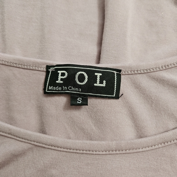 POL Women's Pink Oversized Boho Tunic Top Size Small, 3/4 Sleeves - Picture 6 of 8